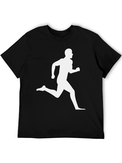 Runner Graphic Black T-Shirt - Athletic Style