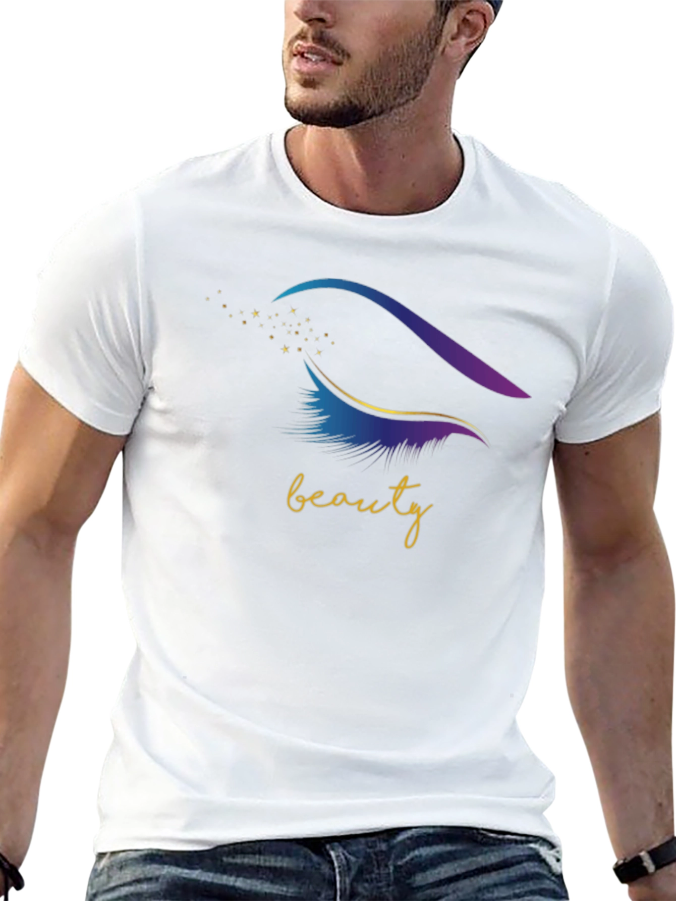 Beauty Eye Graphic T-Shirt - Stylish Mens Tee
