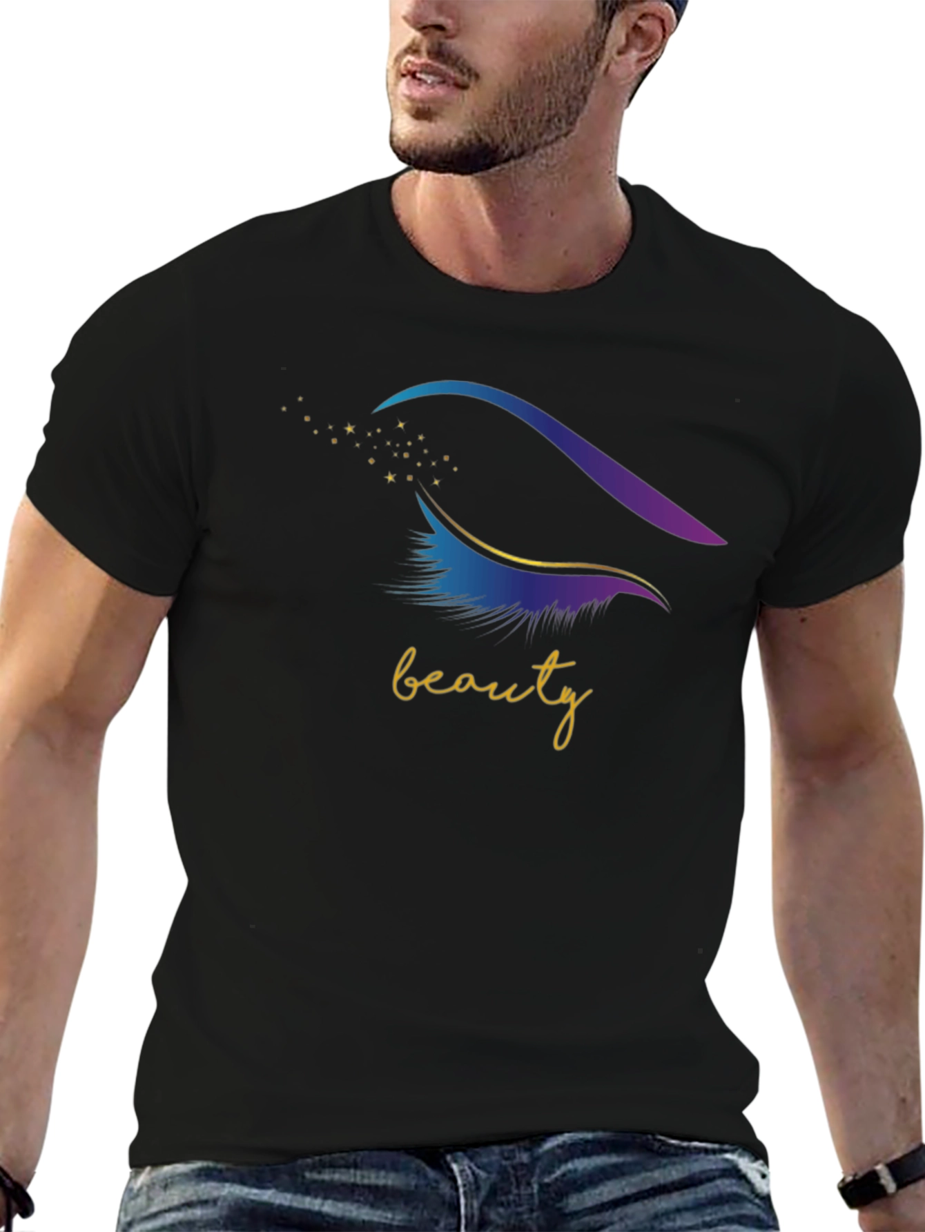 Beauty Eye Graphic T-Shirt - Stylish Mens Tee