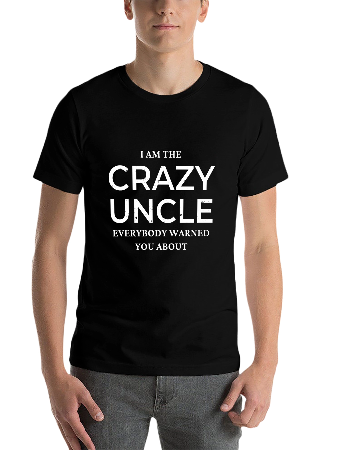 Crazy Uncle Graphic Tee - Black