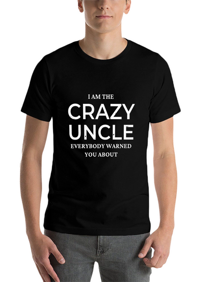 Crazy Uncle Graphic Tee - Black