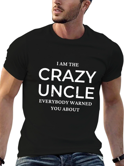 Crazy Uncle Graphic Tee - Black
