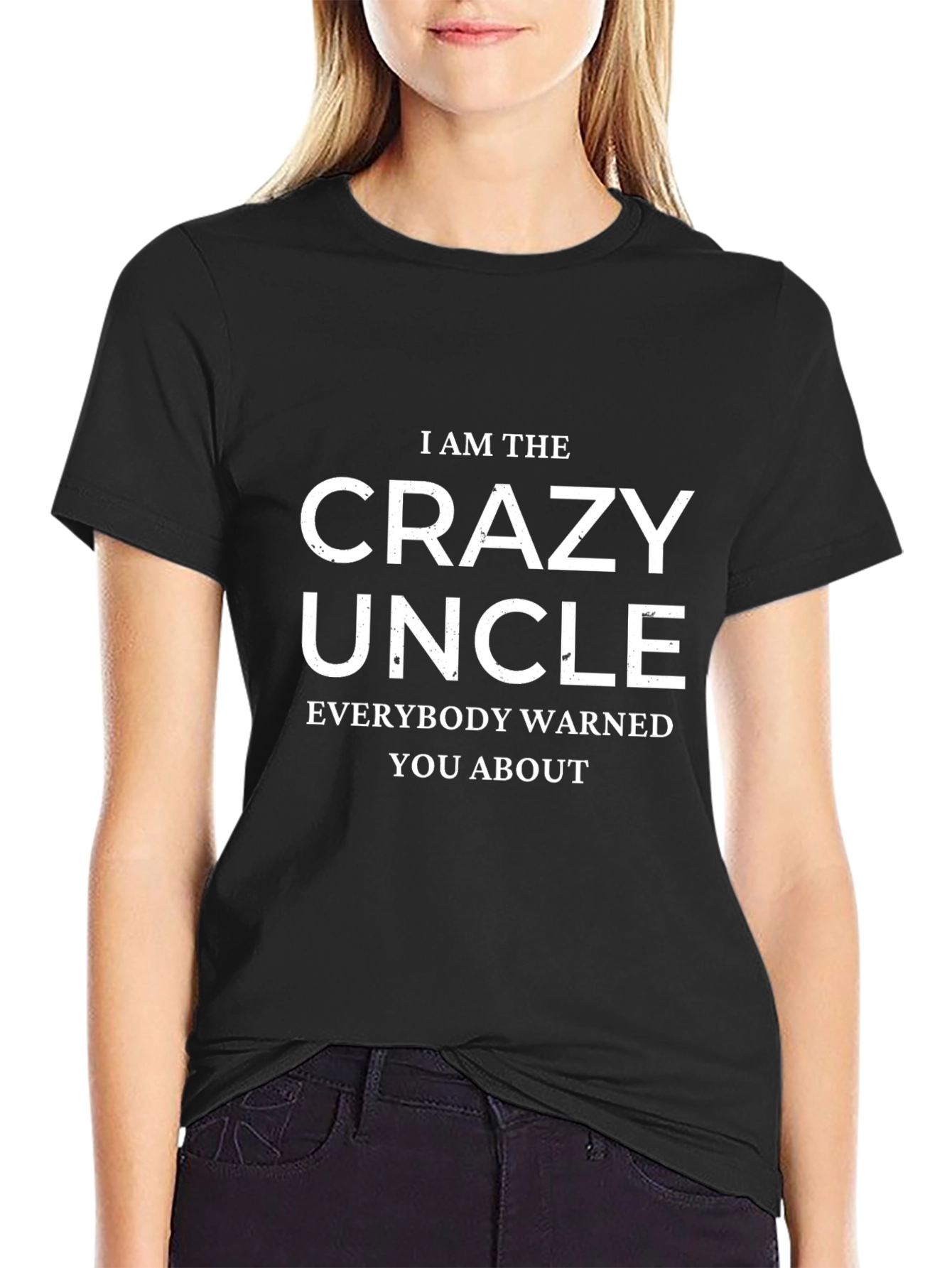 Crazy Uncle Graphic Tee - Black