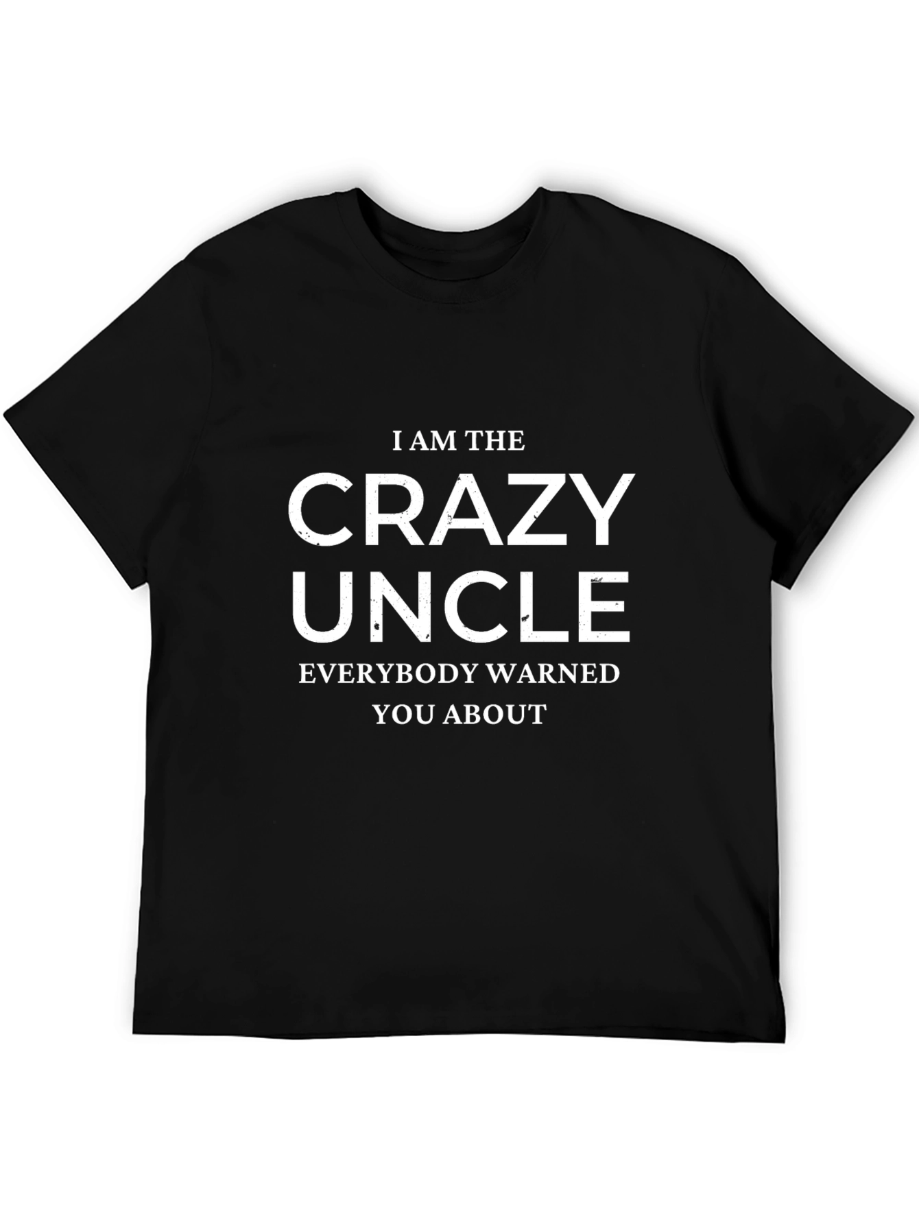 Crazy Uncle Graphic Tee - Black