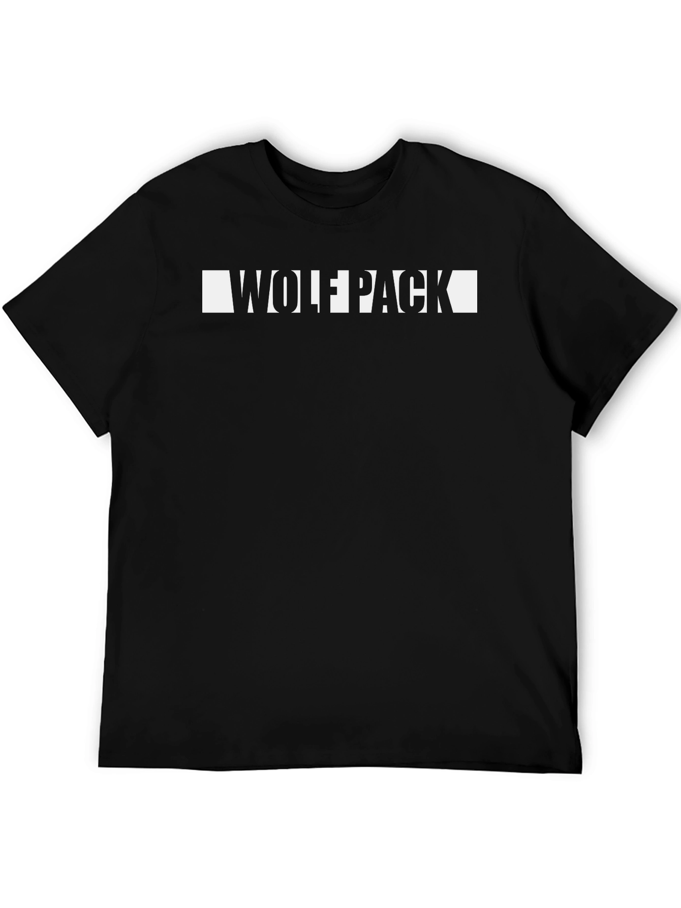 Wolfpack Graphic Tee - Stylish Black Cotton T-Shirt