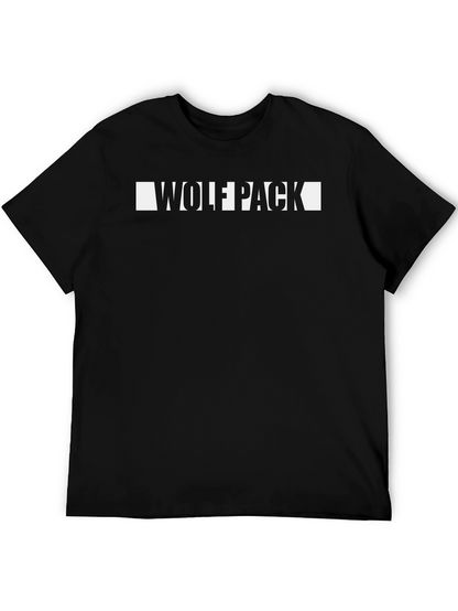 Wolfpack Graphic Tee - Stylish Black Cotton T-Shirt