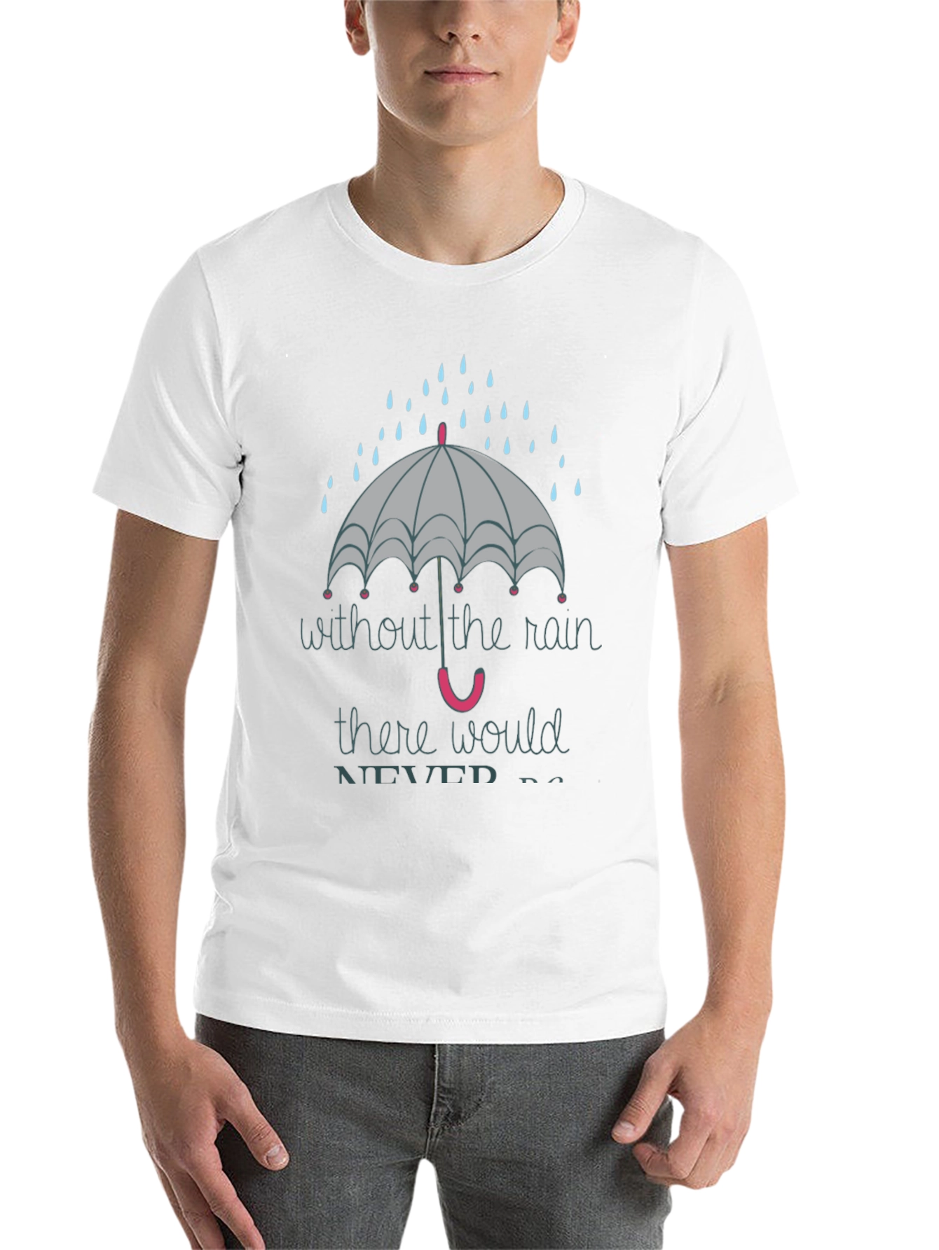 Rainy Day Graphic Tee - Unisex Black T-Shirt