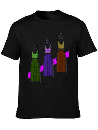 Unique Graphic T-Shirt - Fashion Illustration