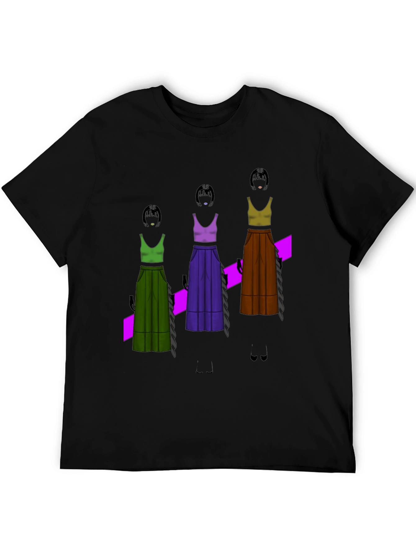 Unique Graphic T-Shirt - Fashion Illustration