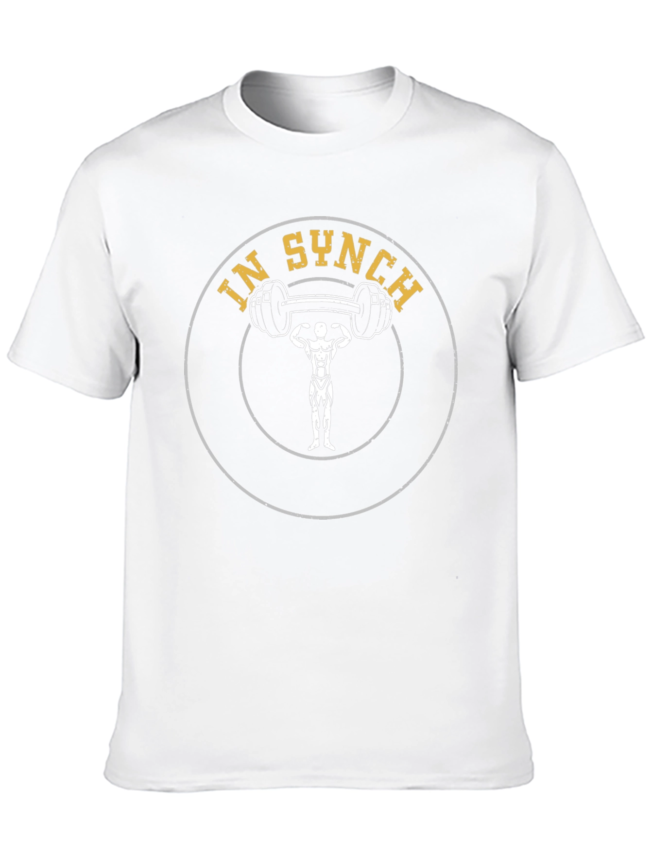 In Synch Gym Black Graphic T-Shirt