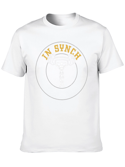 In Synch Gym Black Graphic T-Shirt