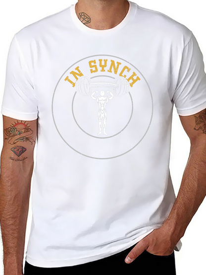 In Synch Gym Black Graphic T-Shirt