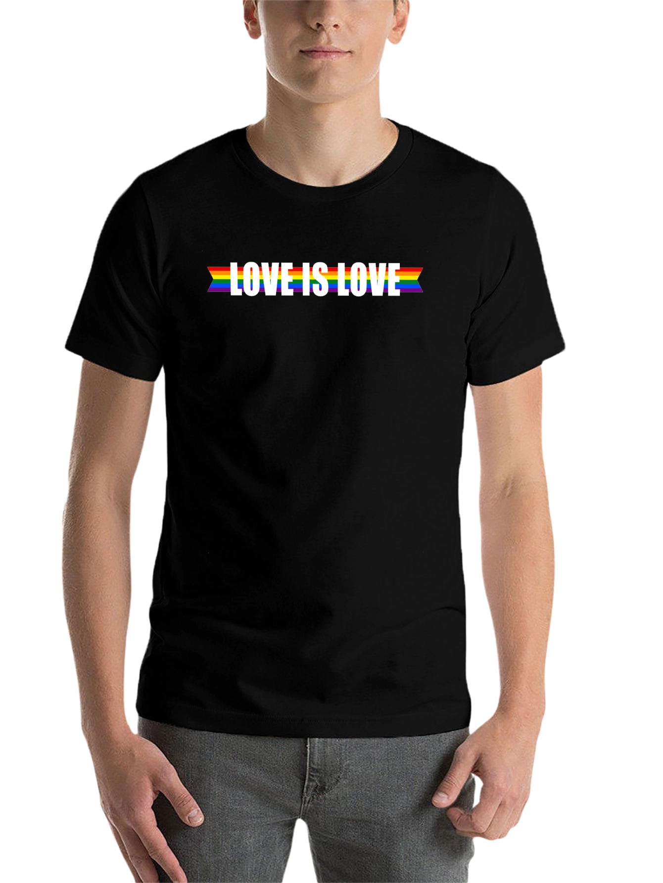 Love is Love Pride T-Shirt - Black LGBTQ Tee