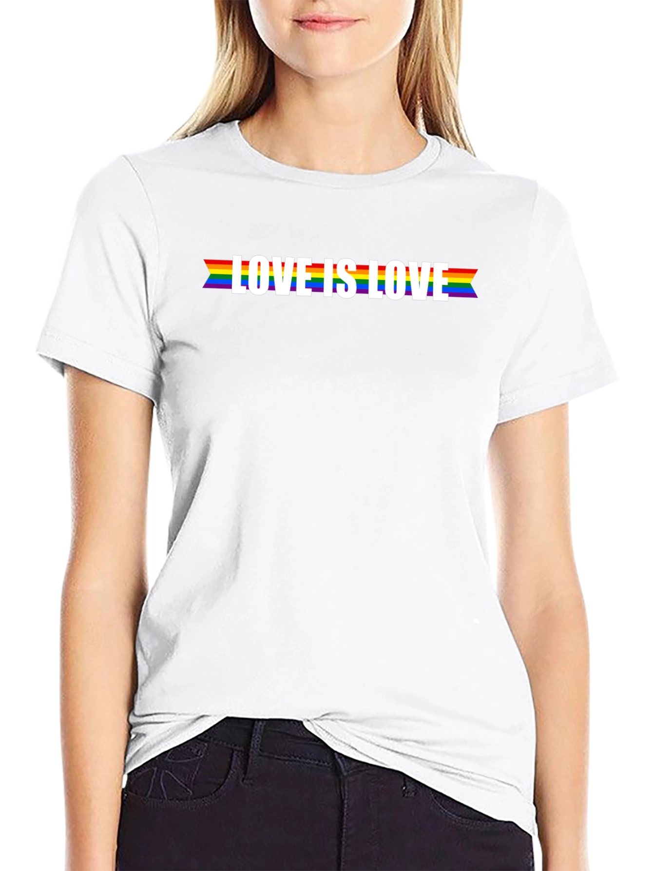 Love is Love Pride T-Shirt - Black LGBTQ Tee