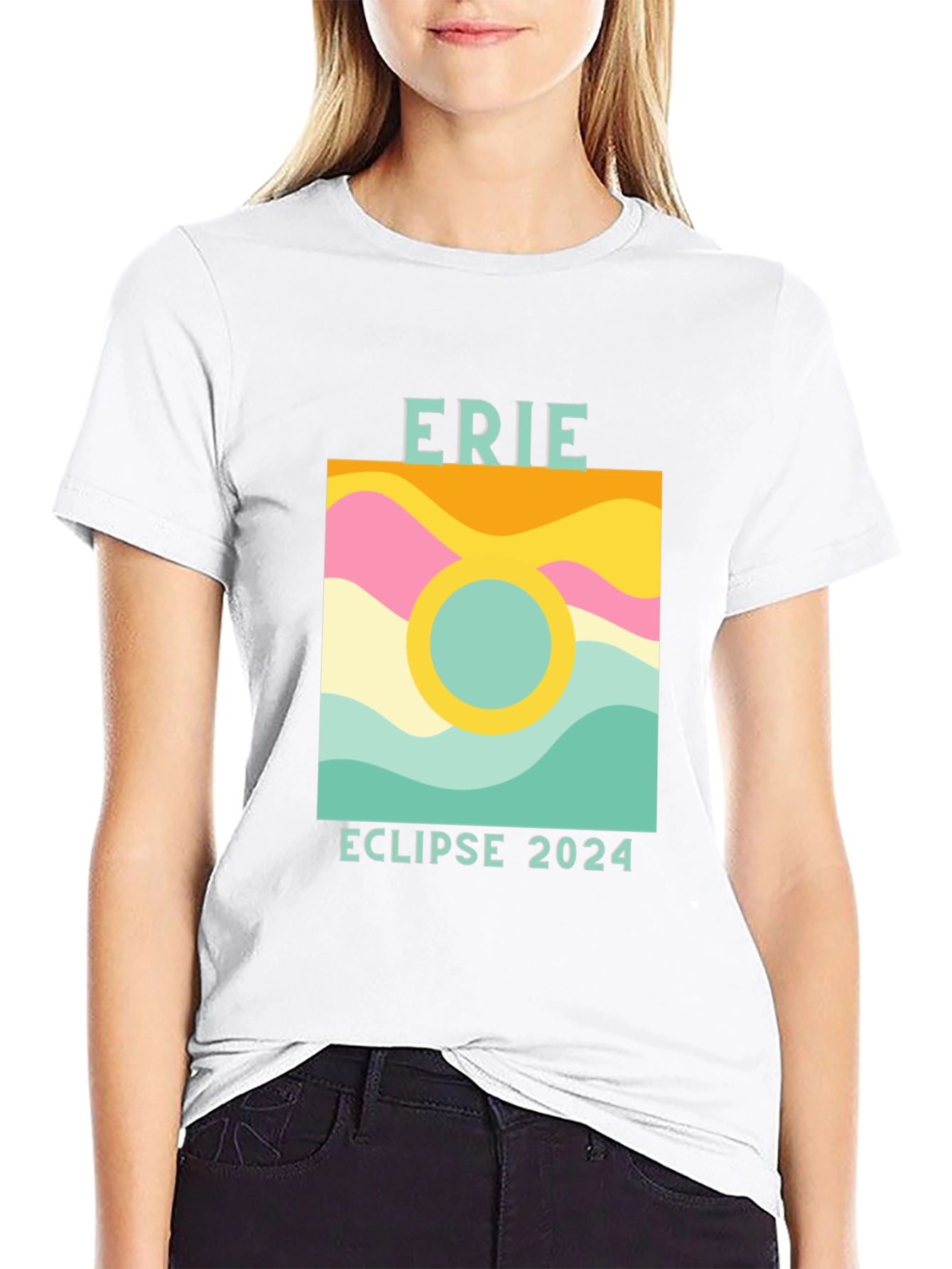 Erie Eclipse 2024 Graphic T-Shirt