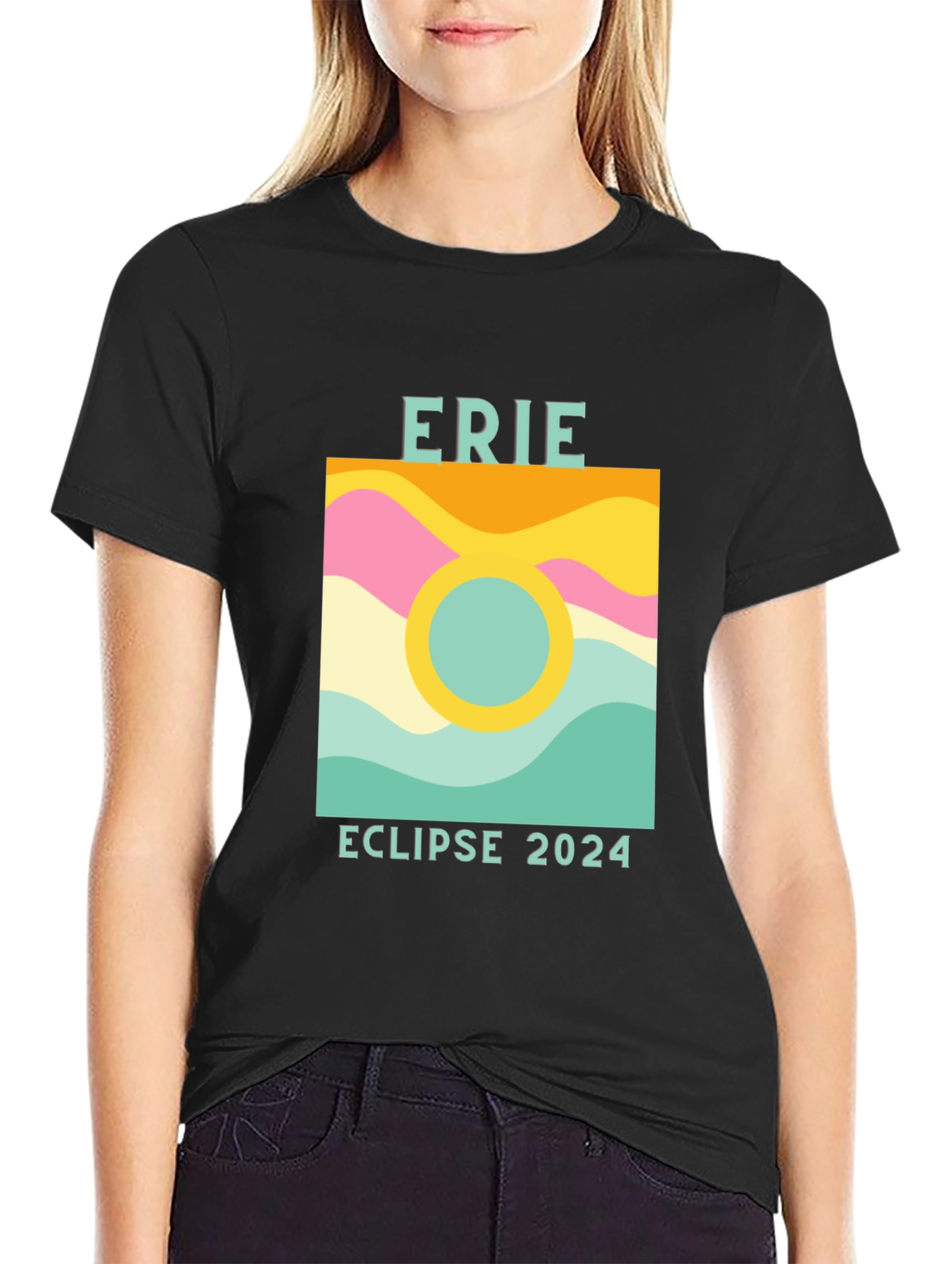 Erie Eclipse 2024 Graphic T-Shirt