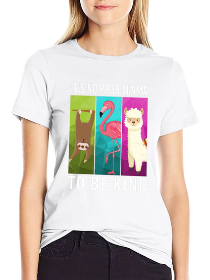 Its No Prob-Llama Graphic T-Shirt