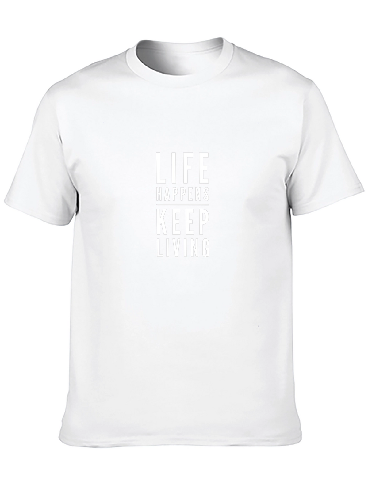 Life Happens Keep Living Black Graphic T-Shirt