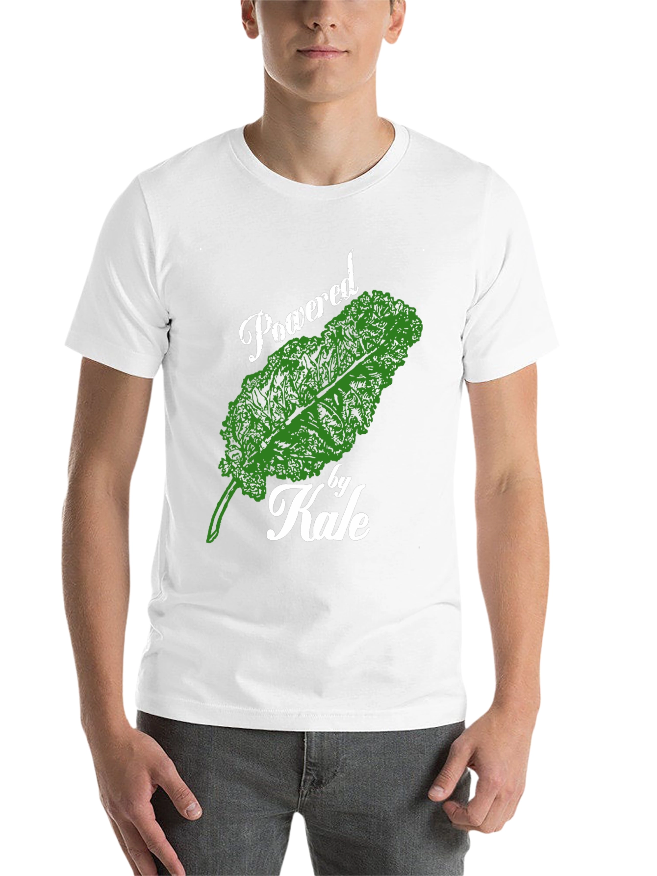 Powered by Kale T-Shirt - Vegan & Healthy