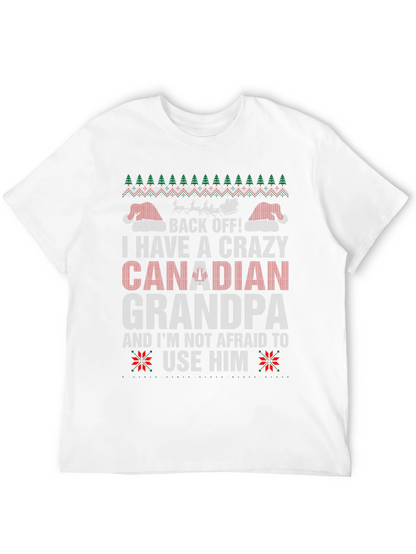 Crazy Canadian Grandpa Christmas T-Shirt