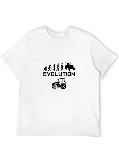 Evolution of Farming Black T-Shirt