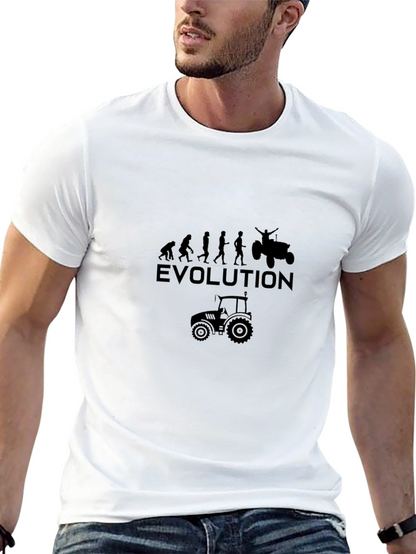 Evolution of Farming Black T-Shirt