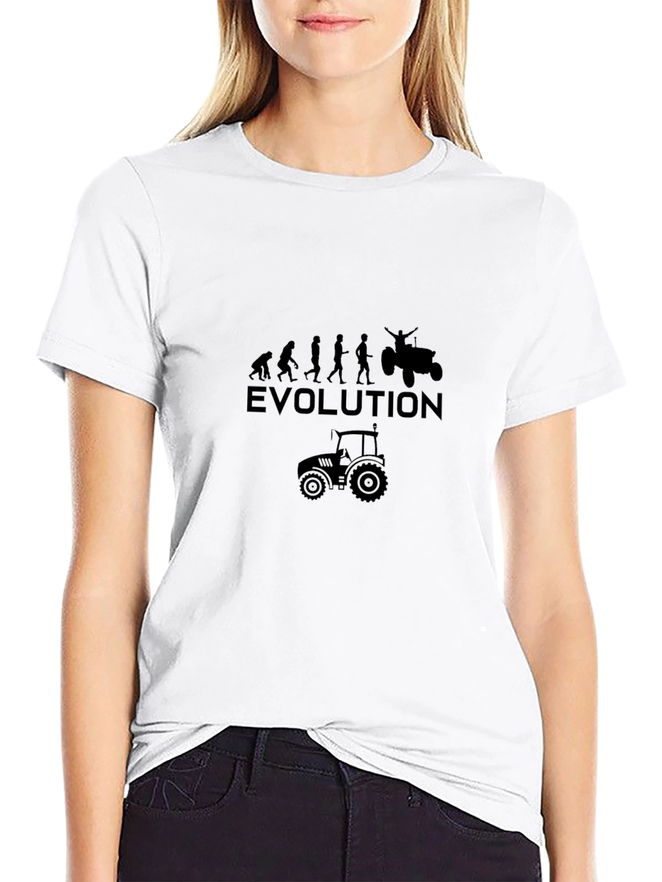 Evolution of Farming Black T-Shirt