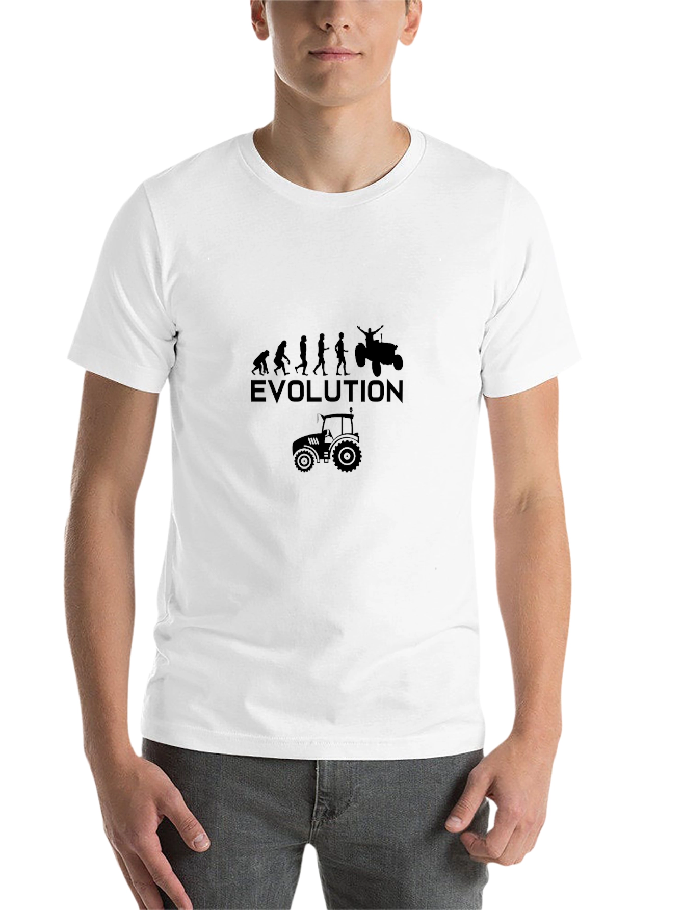 Evolution of Farming Black T-Shirt