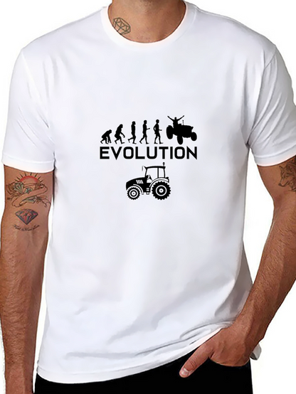 Evolution of Farming Black T-Shirt