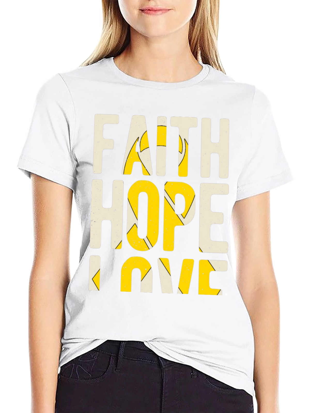 Faith Hope Love Graphic T-Shirt