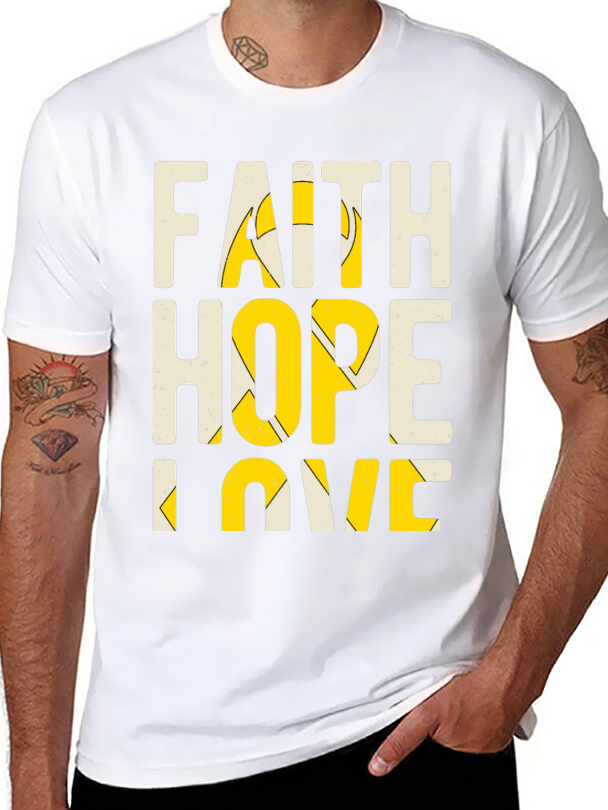 Faith Hope Love Graphic T-Shirt