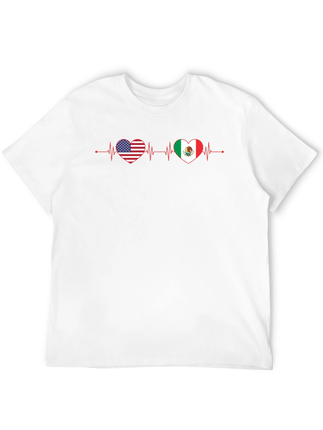 USA Mexico Heartbeat T-Shirt