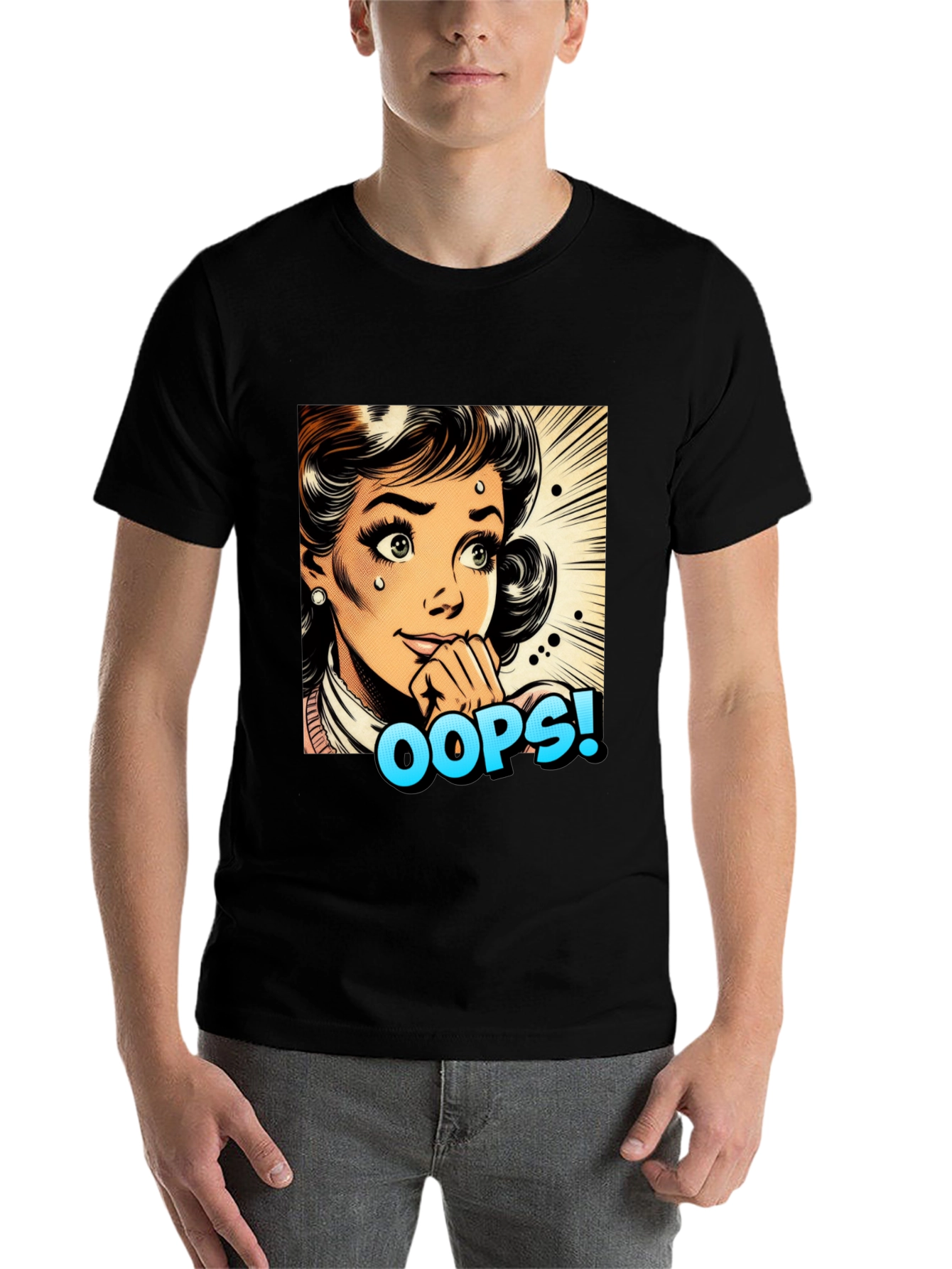 Retro Oops! Pop Art Graphic Tee