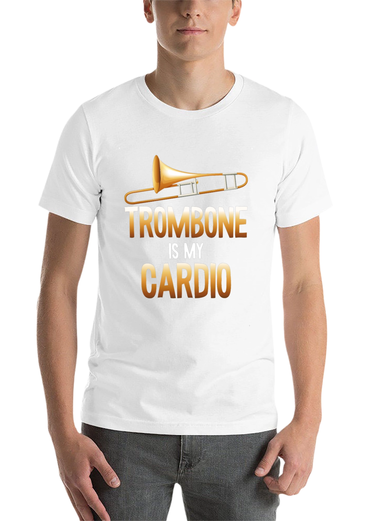 Trombone is My Cardio Black T-Shirt