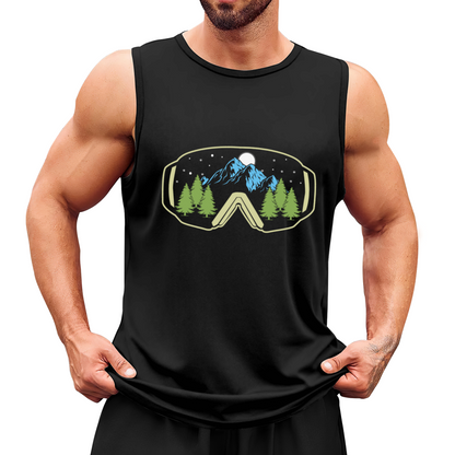 Mountain Ski Goggles Outdoor Sports Men¡¯s Sleeveless Tank