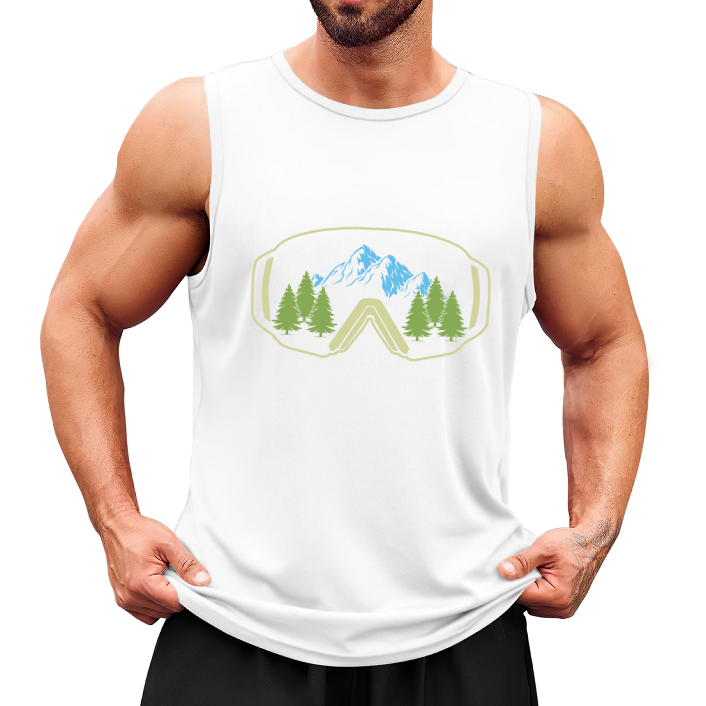 Mountain Ski Goggles Outdoor Sports Men¡¯s Sleeveless Tank