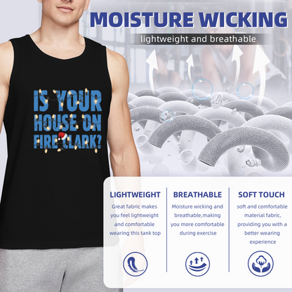 Is Your House On Fire Clark Christmas Quote Tank