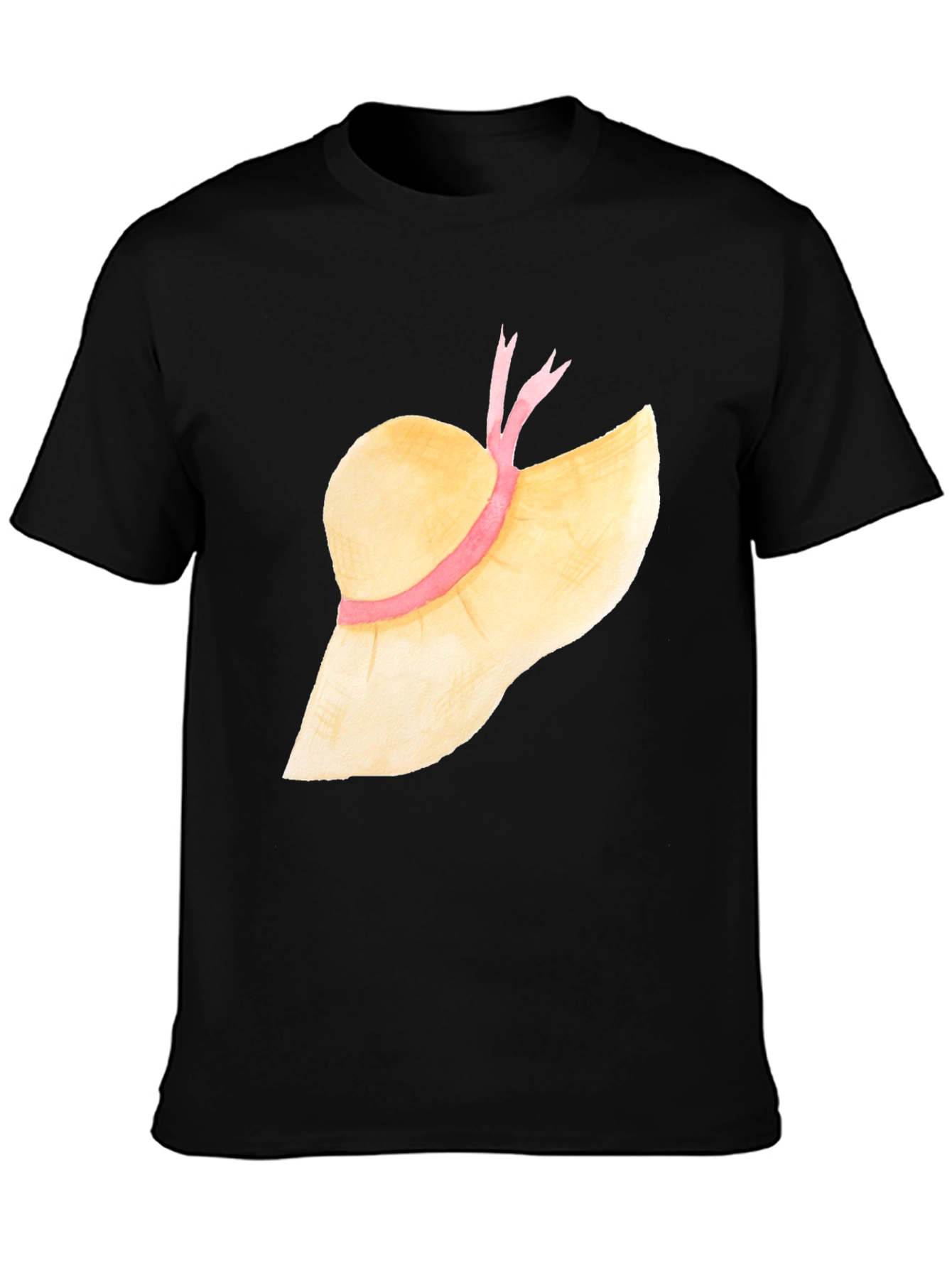 Sun Hat Graphic Tee - Stylish Summer T-Shirt