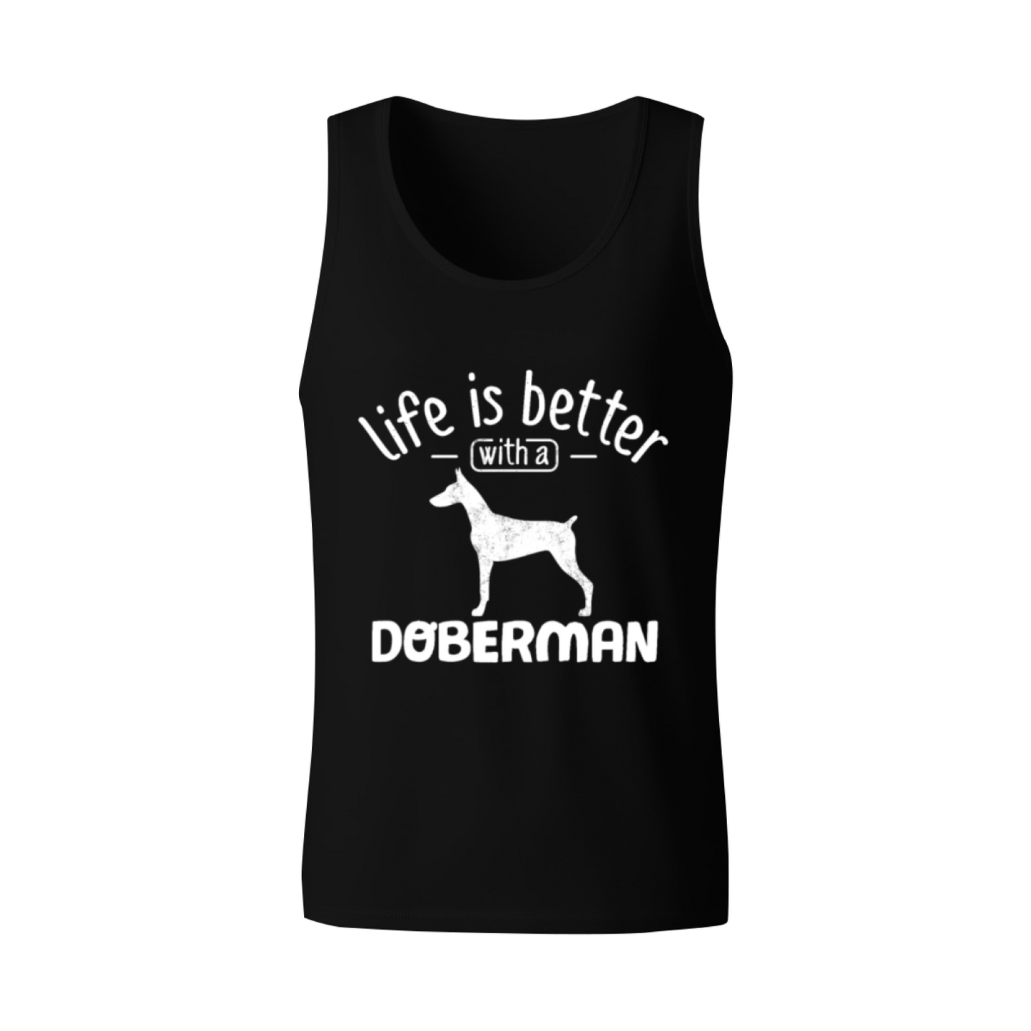 Life Is Better With A Doberman Dog Lover Sleeveless Vest