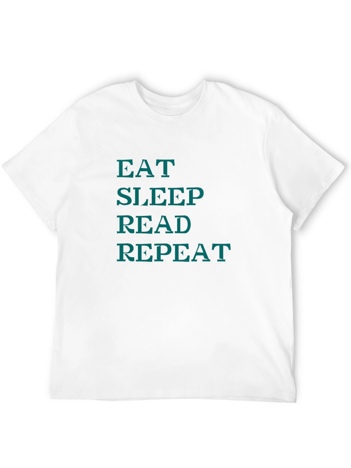 Eat Sleep Read Repeat Graphic Tee - Black