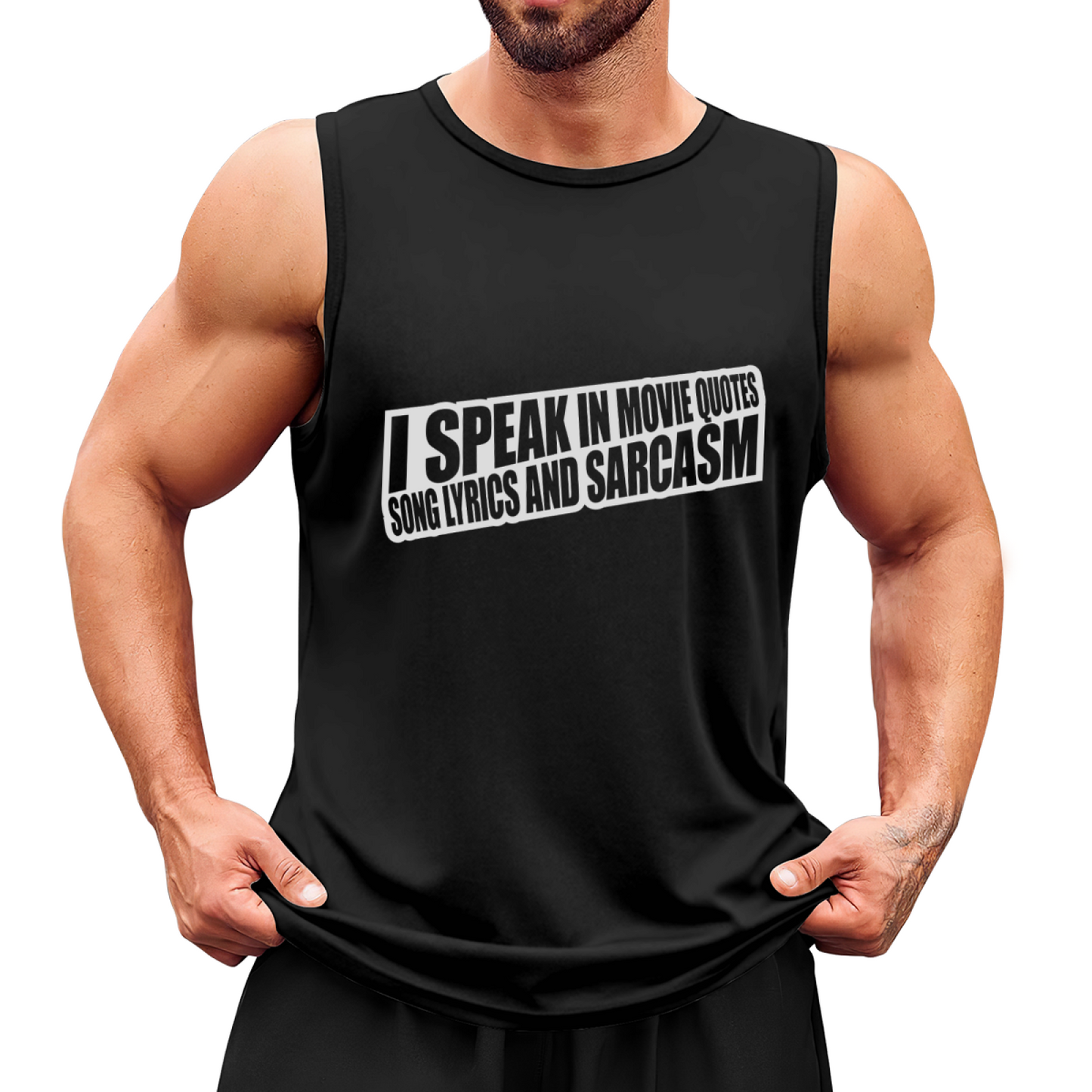 Movie Quotes Song Lyrics Sarcasm Lover Minimal Tank Top