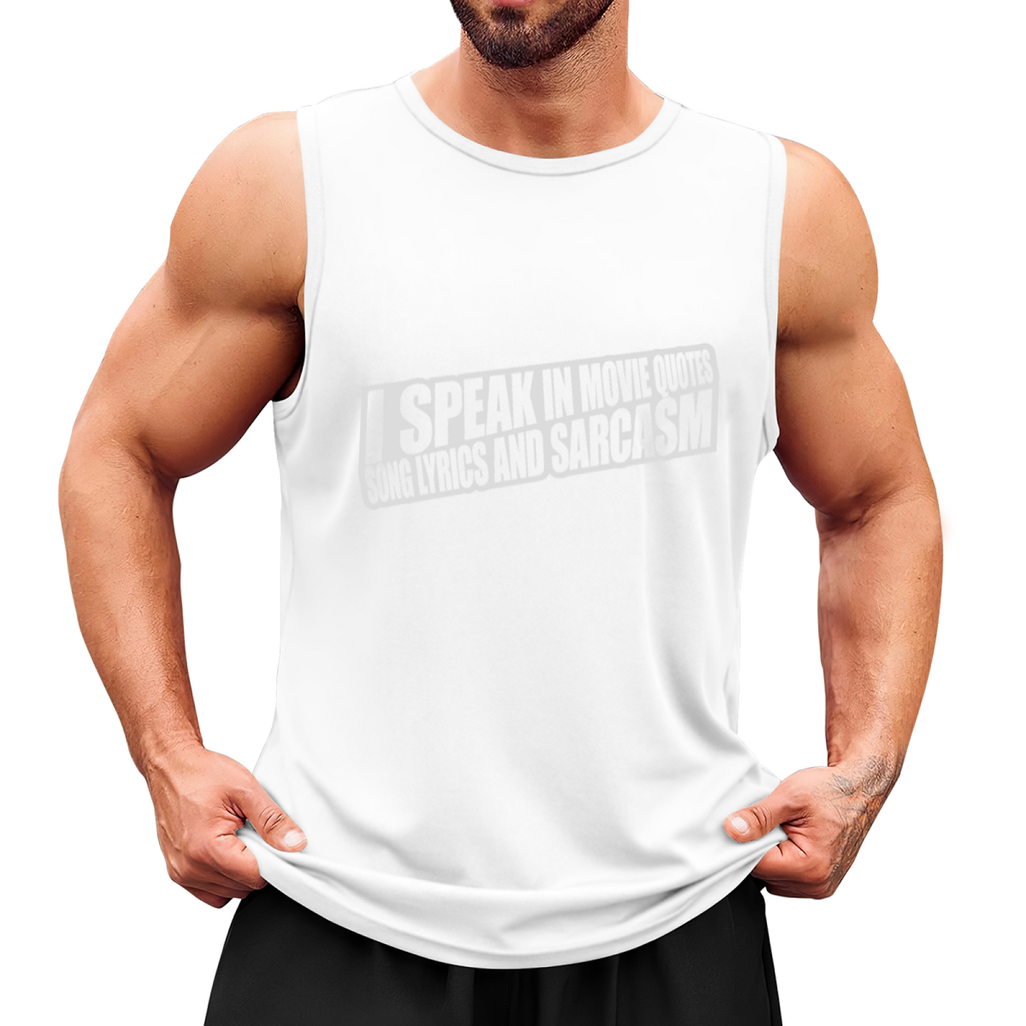 Movie Quotes Song Lyrics Sarcasm Lover Minimal Tank Top