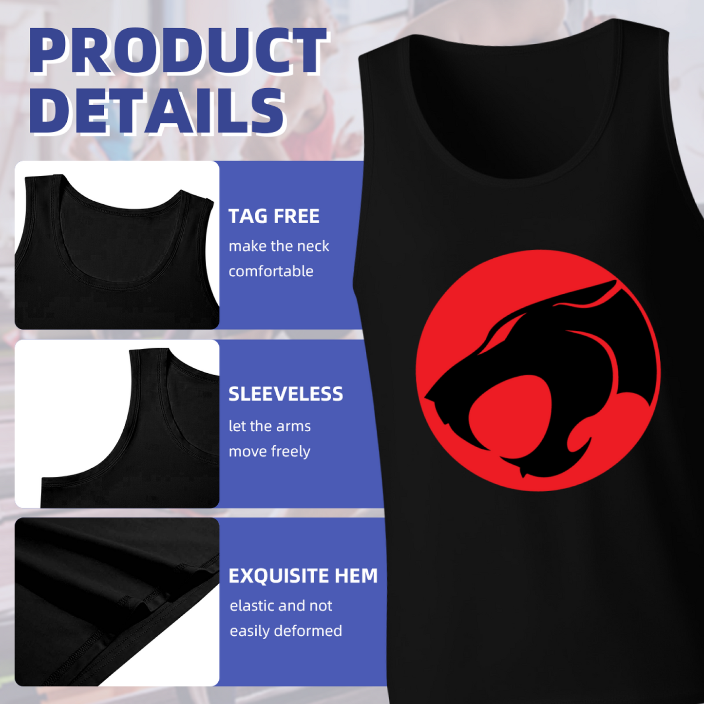 Classic Thundercats Red Circle Logo Retro Tank Top