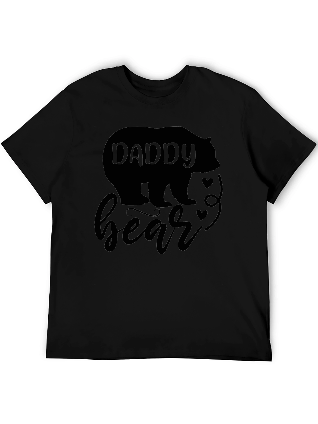Daddy Bear Black T-Shirt - Fathers Day Gift Idea