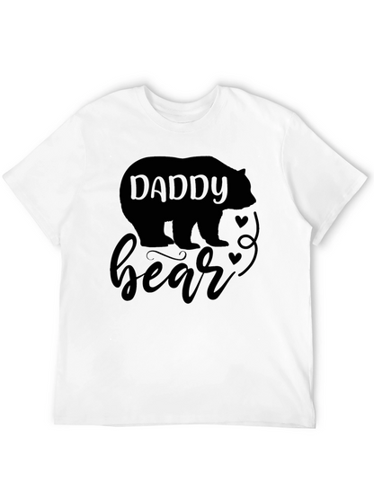 Daddy Bear Black T-Shirt - Fathers Day Gift Idea