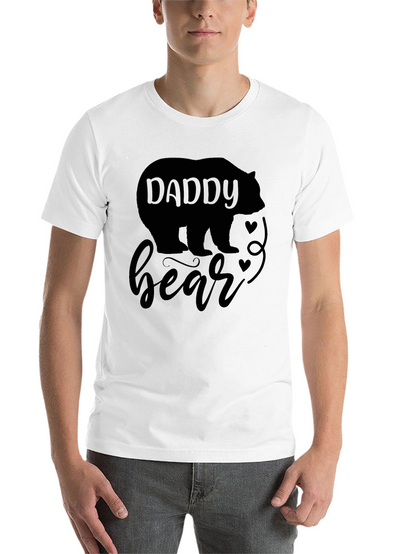 Daddy Bear Black T-Shirt - Fathers Day Gift Idea