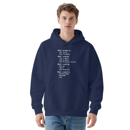 Retro Country Lyric Text Block Red Hoodie, Relaxed Comfort Music Fan Top