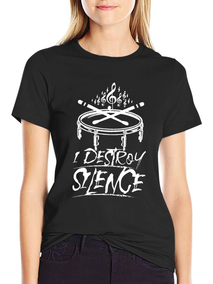 Destroy Silence Drummer T-Shirt