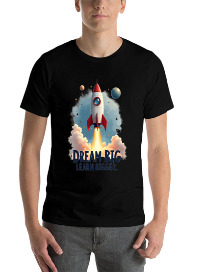 Dream Big Rocket Launch Graphic Tee