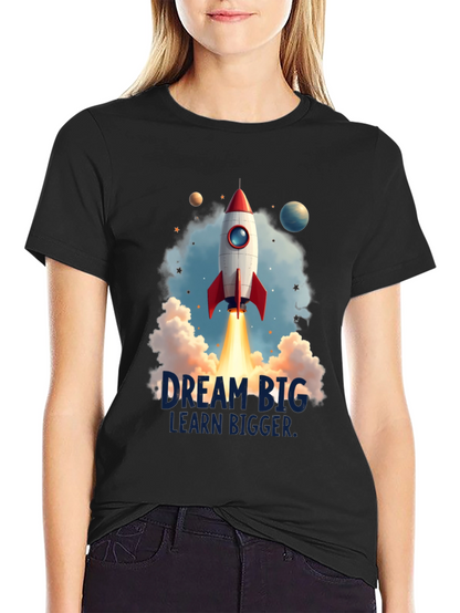Dream Big Rocket Launch Graphic Tee